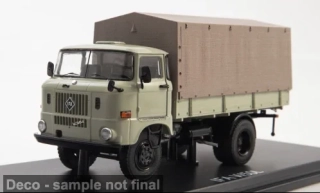IFA W50L valník s plachtou šedý 1:43 SSM